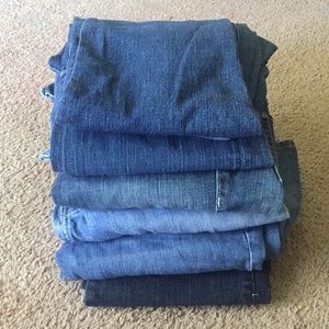 6 pairs of jeans